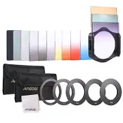 13pcs Square Gradient Filters Bundle Kit Filter Holder for Cokin P Series V8M7