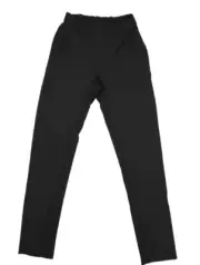 Noel Asmar Uniforms Womens Solid Black Flat Front Stretch Waist Pants Slacks XS