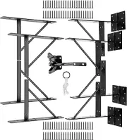 Heavy Duty Anti-Sag Gate Kit with Hinges and Latch for Wooden Fences
