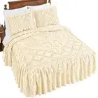 Textured Royal Medallion Chenille Bedspread