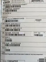 New Cisco ASR1002-X ASR1002X-10G-SECK9 6 GE 2 ASR1002-PWR-AC VPN+FW AES K9