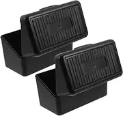 SHINEOFI Flashcard Organizer Plastic Card Organizer Box Note Card Holder Locking Mechanism Portable for Study and Work