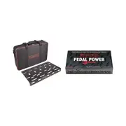 Voodoo Lab Dingbat Medium Pedalboard & PedalPower 3 PLUS High Current 12-Outp...