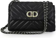 [GLITZALL] Small Quilted Crossbody Bag for Women Trendy Designer Shoulder Purse and Handbags with Chain Strap