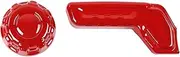 Car Seat Adjustment Knob Handle Decoration Cover Accessories, for Jeep, Wrangler JL 2018, for Jeep, Gladiator JT 2018+ Air Vent Decoration Trim(Red)