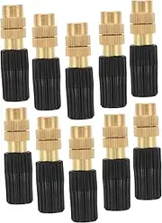 Kisangel 10pcs Micro Sprinkler Heads Adjustable Garden Watering Nozzle Drip Irrigation Nozzles for Irrigation System
