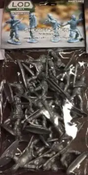 1/32 Sheriff's Men Normans Playset (16) (Bagged) (LOD Enterprises)