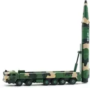 1/100 Scale Dongfeng 26 Nuclear and Constant Missile Vehicle Alloy Fighter Military Parade Model Home Decoration