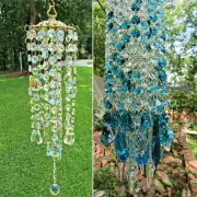 Colorful For Crystal Wind Chimes Home Garden Patio Lawn Hanging Decor Ornament