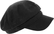 [MOKKHNB] Summer Beret Hat for Women Cute Inspired Fashion Accessory Versatile Outdoor Beret for Students Stylish and Flat Hat for Picnics and Day Trips Black