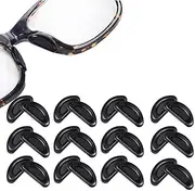 Eyeglass Nose Pads, Adhesive Anti-Slip Nose Pads, Soft Silicone Nose Pad Cushion for Glasses, Eyeglasses, Sunglasses, 12 Pairs