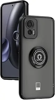 [UPLAI] Case for Motorola Edge 30 Neo 5G, Slim Shockproof Mobile Phone Case with Magnetic Car Holder, Premium PC + TPU Bumper Stylish Frosted Protective Case (Black)