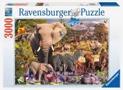 3000pc Ravensburger African Animal World Family Jigsaw Puzzle Set