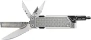 Gerber Gear Lockdown Driver 7-in-1 EDC Multitool - 2.5" Plain Edge Blade, Scissors, Bit Driver - Gifts for Men, Everyday Carry Gear and Survival Equipment - Silver