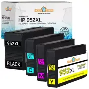 4PK Compatible With HP 952XL Black HP 952XL Cyan Magenta Yellow Ink HP 952