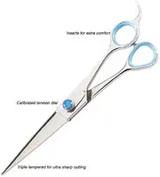 Geib Super Gator Stainless Steel Pet Straight Grooming Shears, 7-1/2-Inch