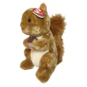 Ty Beanie Buddy "NUTTY" the Squirrel Stuffed Plush "RARE" 10 inch 2007 NWT
