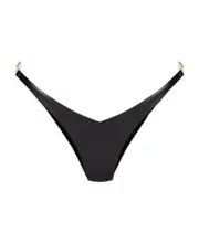 logo-hardware bikini bottoms XL,XXL Black