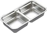 DONFAMDS Divided Seasoning Plate Stainless Steel Dipping Dish for Appetizers Stylish Tableware for Modern Kitchens and Restaurants Easy to Clean