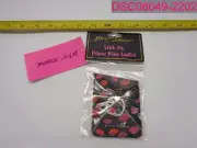 Betsey Johnson Stick On Phone Ring Wallet Black Kiss Lips TBJ-1086
