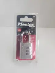 Master Lock 3-Digit Combination Lock Aluminum P64765 630D**Free U.S Shipping**