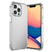 ZUSLAB Tough TPU Case for iPhone 13 Pro 6.1" Shock Absorption Rubber Bumper Protective Case Transparent Back Cover for Apple - Clear