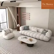 Modern Luxury Lamb-wool Lounge Set Three Seated with Single Armchair