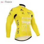 全新 CLASSIC PRO TEAM 黃色白色全新長袖男士騎行服 MTB 騎行服 MOTOR JERSEY DH DO