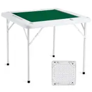 VEVOR Mahjong Table, 4 Player Folding Domino Table with Wear-Resistant Green ...