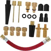 WESIEVYA Tire Inflation Accessory Bike Valve Adapter Kit Car Air Input Connector