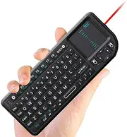 [Rii] k02+ Mini Bluetooth Keyboard with Backlit Laser Pointer for BT Smart TV PC fire Stick ipad Tablet