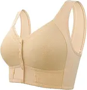 [Wopedally] Moona Bra,Front Closure Breathable Bra for Seniors