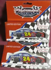 JEFF GORDON, DUPONT, #24, PORCELAIN HANGING CHRISTMAS ORNAMENT, QUANTITY 2