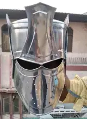 Medieval Crusader Helmet Armor Wearable Steel Helmet Gift items