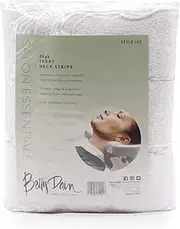 Betty Dain Neck Towel, Soft Terry, Keeps Clients Protected During Shampoos and Rinses, Spa Treatments, Adds Comfort Against Shampoo Bowl, Economical Solution to Paper Wraps, 36 Pack, White