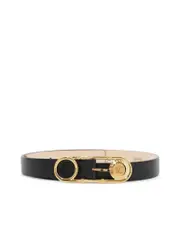 Versace Leather Safety Pin Belt