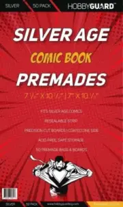 Silver Age - Premade Comic Book Bags and Boards (100 Pack) Hobby Guard
