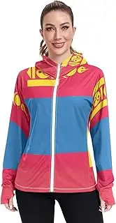 [RPLIFE] Mongolia Flag Shirt Jacket Upf 50+, Long Sleeve Zip up Beach Jacket