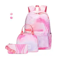 在飛比找momo購物網優惠-【JOCIYO】炫彩三件組 學生書包後背包 便當袋 筆袋(高