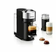 Nespresso Vertuo Next Deluxe by Breville with Aeroccino Milk Frother, Dk Chrome