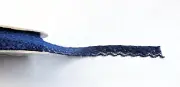 Dark Blue Lace Trim 1 Roll Berwick Offray7/16" x 3yds 100% Nylon New
