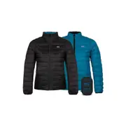 Mac In A Sac Packable Adults Ladies Polar Down Reversible Jacket Black/Teal