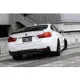 3D design BMW F32/F33 M-sport 用於 2 個尖端 (435i) 的後擴散器【YGAUTO】