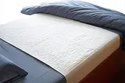 Pack of 2 Premium Cotton Top-Layer Reusable Tuckable Underpads Incontinence Bed Pads Queen 34"X60" Washable Saddle Style Draw Sheet 21" Tuck-ins Wings