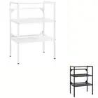 Bathroom Washbasin Frame Iron Wash Stand Shelf Black/White Multi Sizes vidaXL