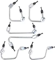 6PCS Fuel Injection Lines Engine Fuel Injector Feed Line Compatible with Dodge Cummins Diesel 6.7L 2007-2018 Complete Injector Fuel Line Set Replace 4935976 4935974 4935982 4935981