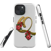 For iPhone 15 Plus Case, Shielding Cover, Letter Q