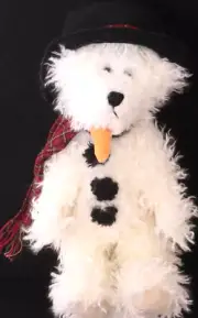 Boyds Bears 93263V Jack B. Frostbeary Plush White Stuffed 11" Animal Snowman