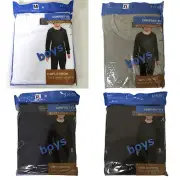 Boy's Thermal Set Waffle Knit Long Cotton Underwear 2 PC Set:Top & Bootom, Sizes
