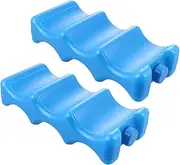 FUNOMOCYA 2 Pack Shape Breast Milk Freezer Storage Ice Bags for Ice Pack Container